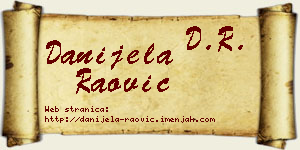Danijela Raović vizit kartica